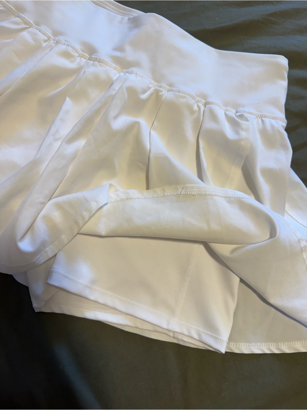 JoyLab White Women’s Athletic Skort with Built-In Shorts
